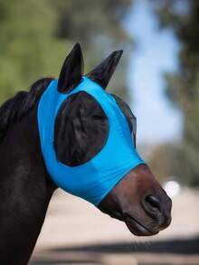 1 Piece Of New Style Mosquito-Proof Horse Mask, Breathable Horse Head Cover, Insect And Mosquito Prevention Horse Mask.