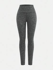 SHEIN Girlism 3条装青少年女孩修身休闲纯色紧身裤，舒适简约 - 灰色 - 查看 6