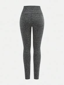 SHEIN Girlism 3条装青少年女孩修身休闲纯色紧身裤，舒适简约 - 灰色 - 查看 5