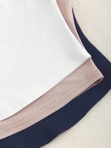 Sweetra Top canotta senza maniche da donna casual di colore unito, con colletto alto e stile minimalista