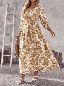 EMERY ROSE 女士长裙、女士教师套装、秋季女装、度假、乡村音乐会套装、女士休闲连衣裙、女士沙滩裙、乡村、度假连衣裙、碎花连衣裙、返校节连衣裙、飘逸连衣裙、女士秋季连衣裙、女士派对连衣裙、女士乡村套装、女士秋季套装、夏季度假连衣裙、外出连衣裙、沙滩裙、复古连衣裙、基本款、办公室连衣裙、沙滩裙、外出连衣裙、工作连衣裙、波西米亚风女士连衣裙 - 彩色 - 查看 4