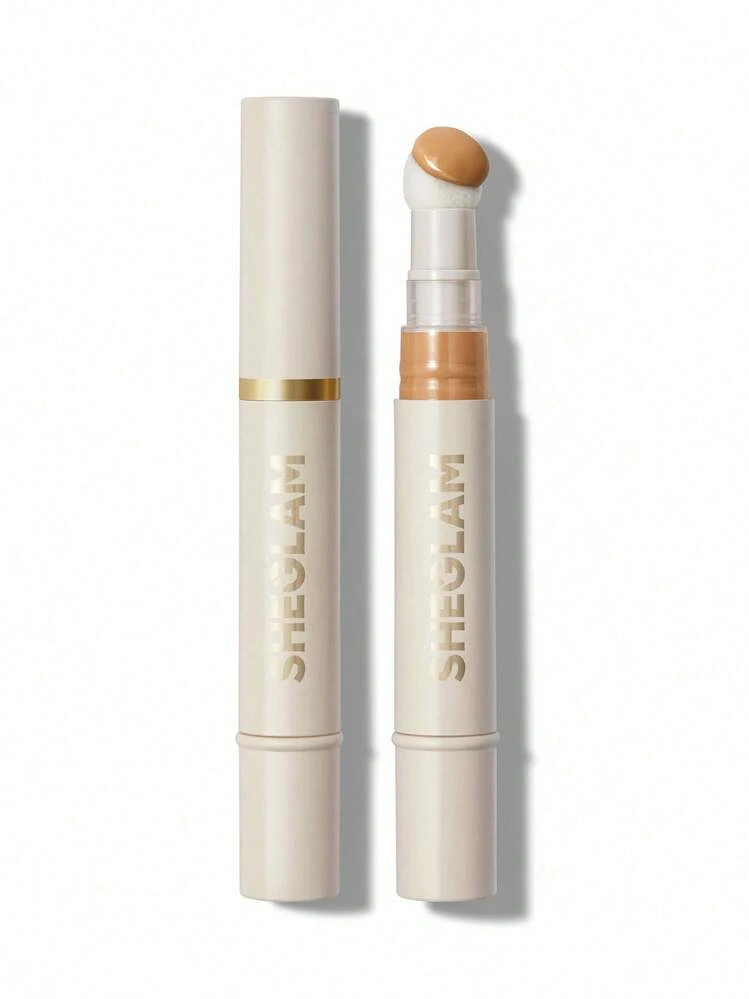 SHEGLAM Complexion Boost Concealer-Warm Vanilla Sponge-Head Aplicator Corretivo LíQuido Mate Corretivo De Cor Iluminador De Longa DuraçãO Corretivo Hidratante De Longa DuraçãO Para O Dia Todo Corretivo Natal Inverno Marca Beleza Maquiagem Maquiagens CosméTico Para Mulheres E Garotas Perfeito Para Outono E Inverno Ideal Para Y2K Moda Elegante Adequado Para AniversáRio Dia Das MãEs Carnaval Prenda Festa De Pronto Melhor Cor - Warm Vanilla - Visão 11