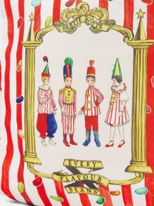 HARRY POTTER X SHEIN 条纹卡通保温午餐袋，户外便携，保护美味餐食，实用又时尚，适合返校和度假 - 紅色 - 查看 4