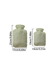 SHEIN 耐用热水袋500ml/1000ml热水袋PVC热水袋装热水袋加热热水袋适用于女生痛经局部防寒 - 彩色 - 查看 2