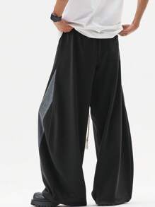 Manfinity EZcore 男士撞色松紧腰抽绳宽松时尚夏季运动裤