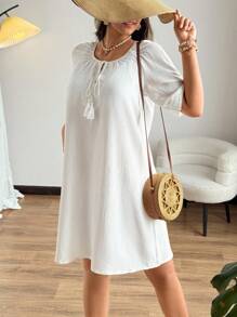 Swim Lushoire 浪漫、休闲、蕾丝 - 白色 - 查看 4