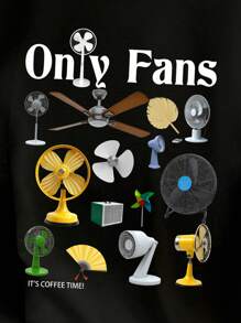 Claim Dot Black Knit Men's Casual Graphic Print Short Sleeve T-Shirt Graphic Tees Men Y2k T-Shirt Fans - Black - View 2