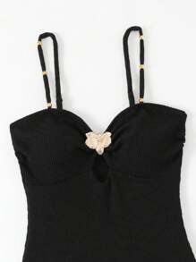 Swim Chiccia 1pc Women 2025 Summer New Textured Bandeau Strap One-Piece Swimsuit For Beach Holiday