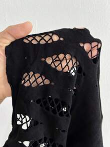 NU&NOW Monos de talla grande para mujer, elásticos, sexy, transparentes y calados