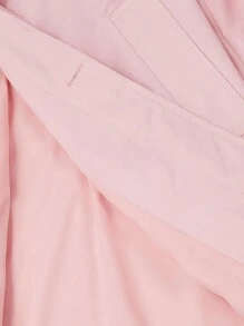 SHEIN MOD Women Pink Boxy Short Windbreaker, Autumn Jacket - Pink - View 5