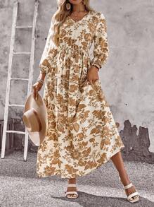 EMERY ROSE 女士长裙、女士教师套装、秋季女装、度假、乡村音乐会套装、女士休闲连衣裙、女士沙滩裙、乡村、度假连衣裙、碎花连衣裙、返校节连衣裙、飘逸连衣裙、女士秋季连衣裙、女士派对连衣裙、女士乡村套装、女士秋季套装、夏季度假连衣裙、外出连衣裙、沙滩裙、复古连衣裙、基本款、办公室连衣裙、沙滩裙、外出连衣裙、工作连衣裙、波西米亚风女士连衣裙 - 彩色 - 查看 5