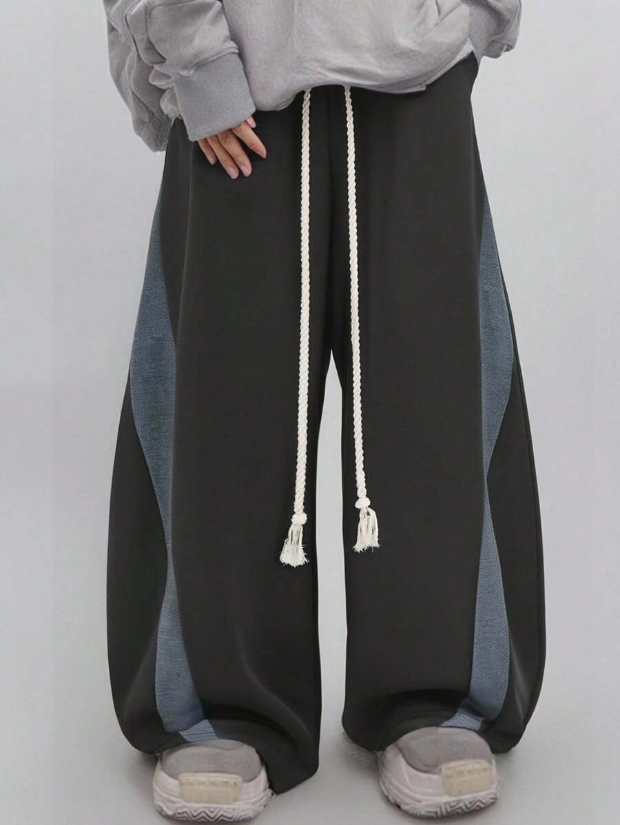 Manfinity EZcore 男士撞色松紧腰抽绳宽松时尚夏季运动裤