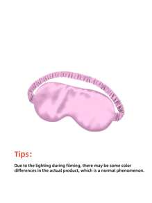 1件/2件 20.5厘米*9.5厘米真丝睡眠眼罩 双层丝缎松紧带眼罩 透气舒适眼罩 适合旅行、午睡、学校、办公室、露营 黑色和粉色可选 - 彩色 - 查看 8