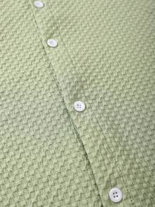 Manfinity KASUA Men's Shirt And Shorts Set - Green - View 5