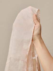 Anewsta Ladies' Independence Day In Spring And Summer, The New Small Fragrance Lace Heavy Craft Collar Custom Hand Beaded Embroidery Cute Long-Sleeved Pink Shirt Top. - Pink - View 8