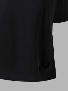 Sparklyn 少女休闲纯色不对称领口短袖T恤