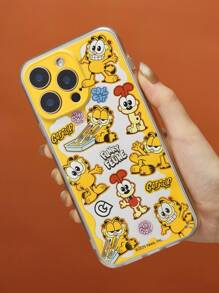GARFIELD | SHEIN Durable Fashion Mirror Phone Case - Printed Protective Case Design - Yellow - View 6