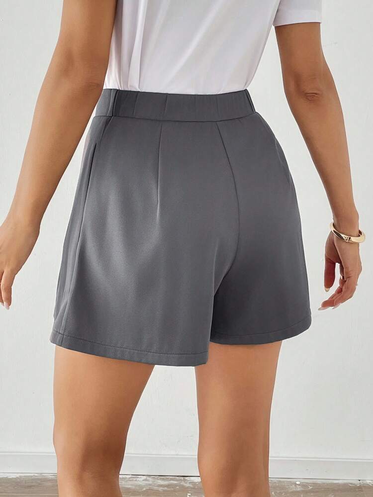 Women's Solid Color Pleated Casual Shorts, Summer Culottes, Women's Shorts, Women's Athletic Shorts, Women's Shorts