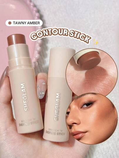 SHEGLAM Barra De Contorno En Crema Snatch 'N' Define Stick-Tawny Amber, De Larga DuracióN, Altamente Pigmentada, Resistente Al Sudor, Bronceador, Esculpidor, Ligero, Suave, Natural, Para Contornos, Maquillaje Facial, Fiesta De Navidad Y GraduacióN CumpleañOs Vacaciones Verano OtoñO Y2K Elegante Moda Mujeres NiñAs Marca Maquillaje CosméTico Belleza Fiesta Playa Viaje Camping Aire Libre Escuela Campus ExcursióN Festivales DecoracióN Regalo Presente Rosa Chica Cosplay Mejor Color Encanto Vibra