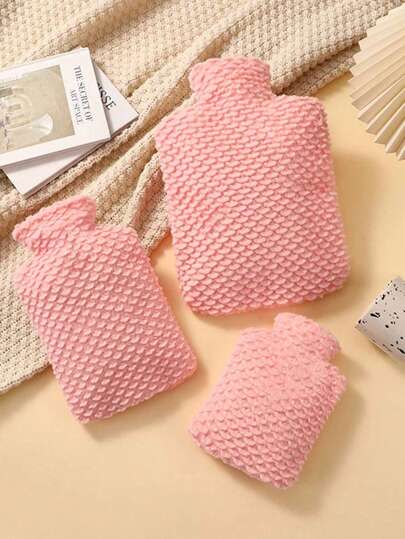 SHEIN Durable Hot Water Bottle 500ml/1000ml Hot Water Bottle, PVC Hot Water Bottle, Hot Water Filled Hot Water Bottle Heating Hot Water Bottle, Suitable For Girls Dysmenorrhea, Local Cold Protection