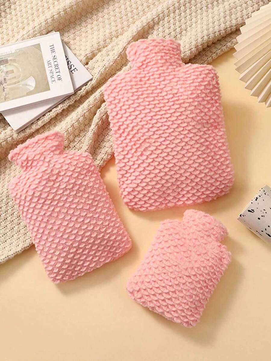 SHEIN 耐用热水袋500ml/1000ml热水袋PVC热水袋装热水袋加热热水袋适用于女生痛经局部防寒 - 彩色 - 查看 1