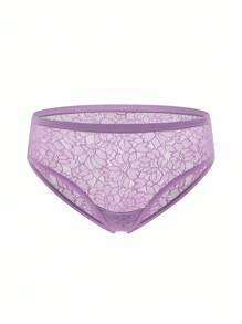 LUVLETTE 3 paquets de sous-vêtements sexy de base pour femmes, taille mi-haute, stretch et confortables, ensemble de culottes en dentelle - Multicolore - Voir 11