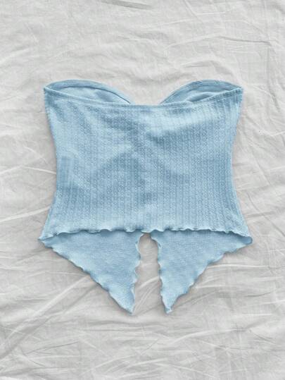 SHEIN Áo hai dây hở lưng thoải mái tối giản thoải mái cho bé gái tuổi mới lớn