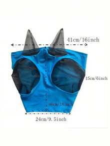 1 Piece Of New Style Mosquito-Proof Horse Mask, Breathable Horse Head Cover, Insect And Mosquito Prevention Horse Mask.
