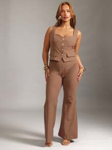 Hauture Plus Sexy Business Office Sweetheart Vest Top