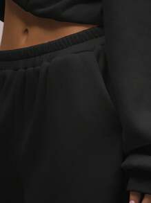 MUSERA Pantalones de chándal de felpa oversize para vacaciones y aeropuerto, informales para otoño, invierno y Navidad