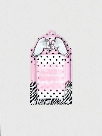 Anime 2-In-1 Polka Dot & Zebra Pattern Colorblock Protective Phone Case/Card Holder For ID/Credit Cards, Gift For Purse/Pouch/Badge