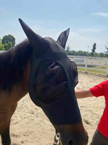 1 Piece Of New Style Mosquito-Proof Horse Mask, Breathable Horse Head Cover, Insect And Mosquito Prevention Horse Mask.