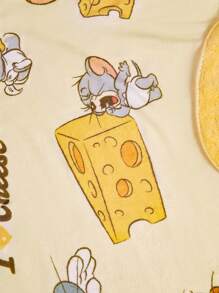 TOM & JERRY X SHEIN Foldable 2-in-1 Pillow Blanket