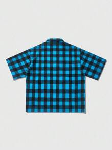 ROMWE MEN Street Life Camisa de hombre con adornos de rhinestones, apta para uso diario, primavera/verano - Multicolor - Ver 2