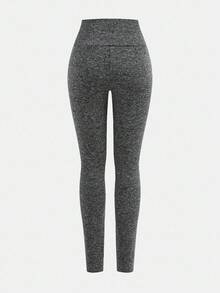 SHEIN Girlism 3条装青少年女孩修身休闲纯色紧身裤，舒适简约 - 灰色 - 查看 11