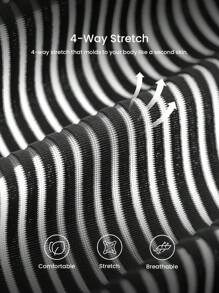 LUVLETTE 女士黑色透气无肩带隐形无缝聚拢钢圈基础款T恤式文胸