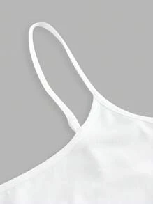 SHEIN EZwear 3 件套女式吊带短款上衣，带可爱蝴蝶结刺绣，性感贴身，适合夏季、返校、机场、俱乐部穿着 - 彩色 - 查看 4