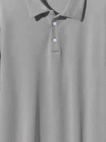 SHEIN Conjunto de camisa polo y pantalones cortos sólidos azules para adolescentes varones, informal, estilo universitario, cómodo, de moda, versátil, lindo, suave, adecuado para uso diario, escuela, salidas, vacaciones en la playa