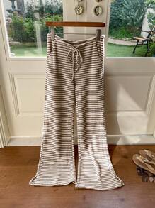 Comfortcana 女士夏季针织条纹裤 - 彩色 - 查看 5