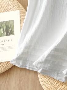 Rusticease Camiseta de tirantes para mujer, estilo de moda minimalista, adecuada para el verano - Blanco - Ver 7