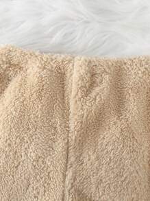 2 piezas Conjunto de body con capucha de manga larga y pantalones de unicolor casual para bebé niño, Conjunto de ropa de invierno de 2 piezas con pelaje para bebé, Conjunto de ropa casual para bebé, Ropa de bebé neutra, Conjunto de ropa para bebé recién nacido niño de 0-3 meses, 3-18 meses, Ropa de invierno para bebé, Body con capucha para bebé, Conjunto de ropa de bebé suave e infantil - Albaricoque - Ver 8
