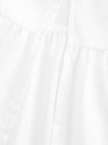 Siren Gaze Simple Casual Tie-Up Cake Multi-Layer Side Slit Women Skirt, Suitable For Summer Boho Suitable For Going Out Chic Dress