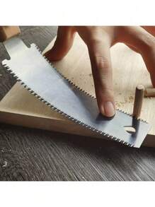 6 Inch Double Edge Sided Pull Saw, Japanese Hand Saw, Flexible Blade, Flush Cut Beech Handle Wood Saw For Woodworking Tools