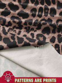 Soleia Beachwear Leopard Print Asymmetrical Hem Twist Tube Top For Women, Suitable For Summer Beach,Rave Top Suitable For Going Out - Coffee Brown - View 3