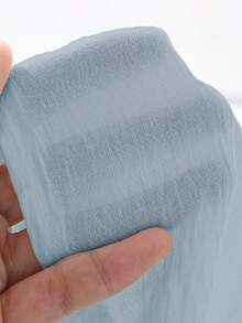 DAZY 女士宽松休闲长袖上衣，夏季新旧货币风格商务装 - 藍色 - 查看 6