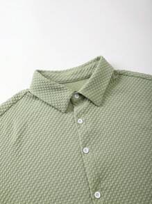 Manfinity KASUA Men's Shirt And Shorts Set - Green - View 4