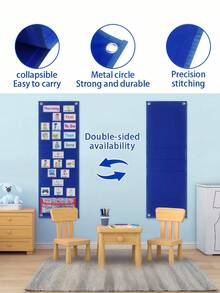 1 st återanvändbart visuellt schema - daglig rutinplanerare med 70 bildkort