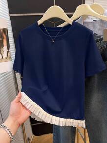 INAWLY 大码女式时尚流苏 T 恤