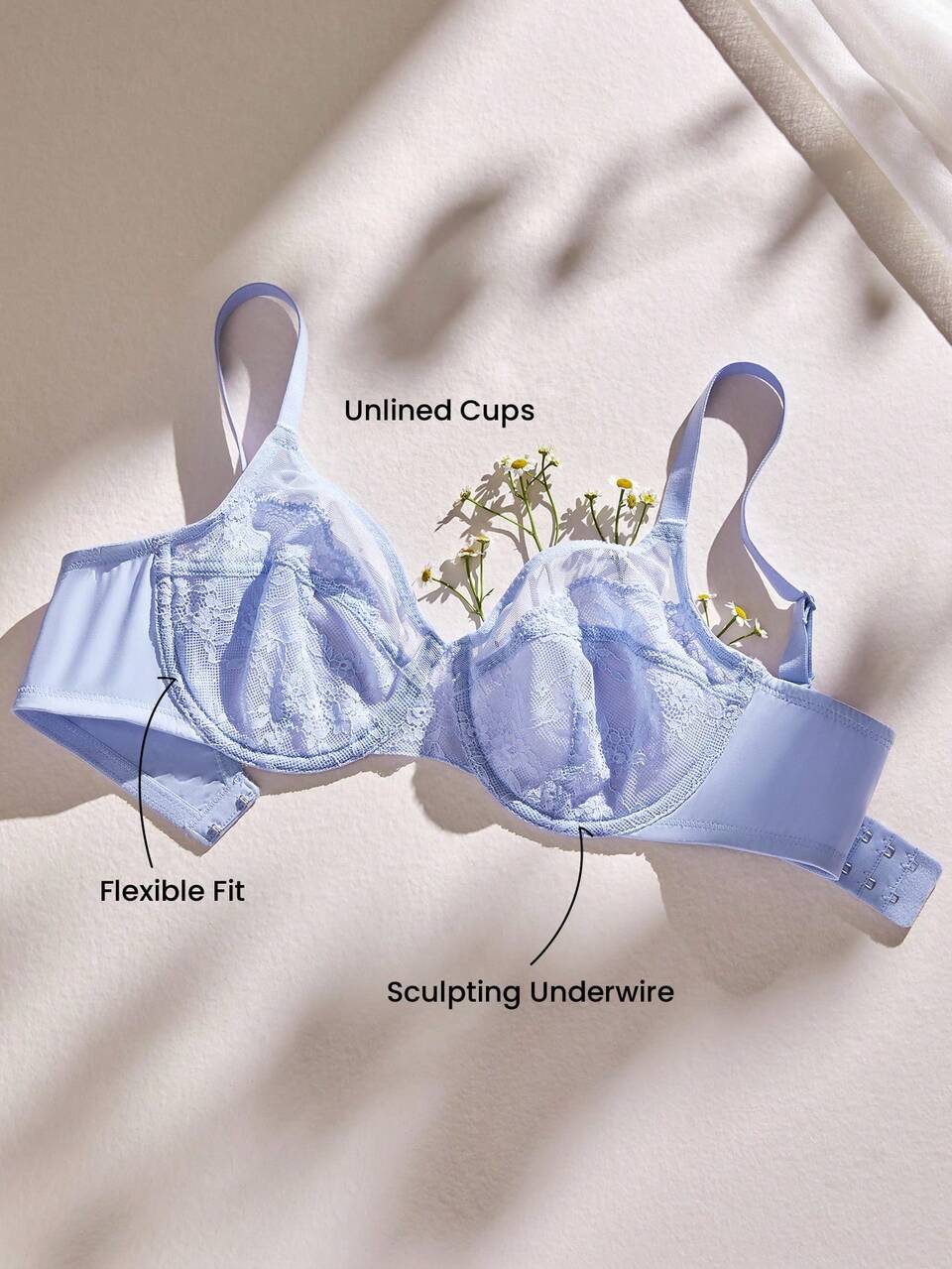 Full Coverage Lace Mesh Bra