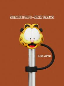 GARFIELD | SHEIN 1 Pc / 2 Pcs Dust-Proof Reusable Straw Cap, Suitable For Straws With A Diameter Of 8-10 Mm,Drinking